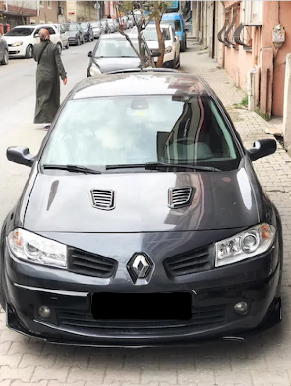 Renault Megane 2 Piano Black Kaput Üstü Havalandırma Izgarası