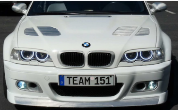 BMW E46 318 320 325 330 CCFL Angel Eyes Beyaz Encıl Seti Far Halkası - 3