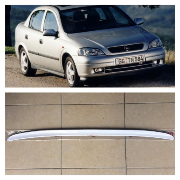 Opel Astra G Bagaj Üstü Spoiler Bagaj Çıtası Parlak Beyaz