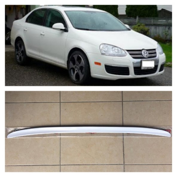 Volkswagen Jetta 06-10 Bagaj Üstü Spoiler Çıtası Parlak Beyaz
