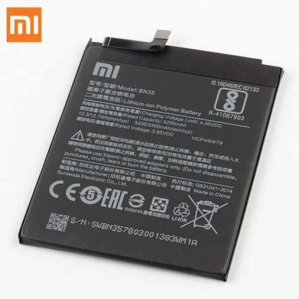 Xiaomi Redmi 5 BN35 Batarya Pil