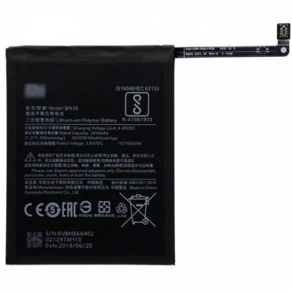 Xiaomi Mi 6X BN36 Batarya Pil