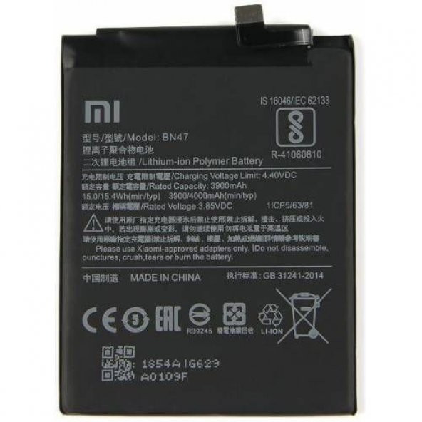 Xiaomi Redmi 6 Pro BN47 Batarya Pil