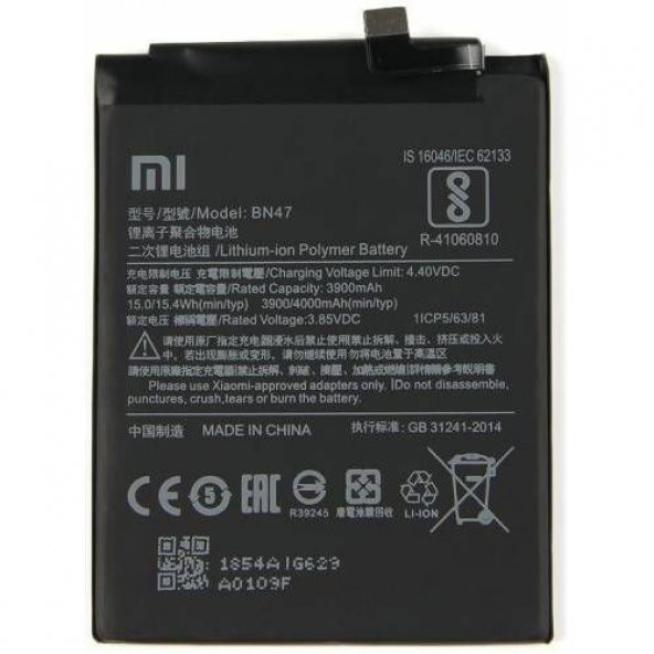 Xiaomi Mi A2 Lite BN47 Batarya Pil