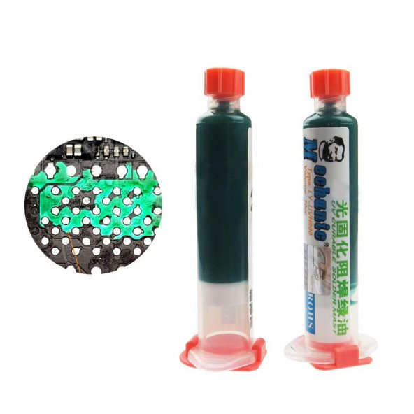 Yeşil Uv Jel Tamir lehim maskesi PCB Anti korozyon UVH900 - 2