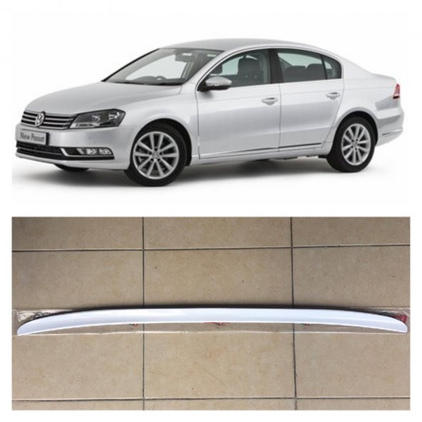 Volkswagen Passat B7 / B8 / 8.5 Bagaj Üstü Spoiler Parlak Beyaz
