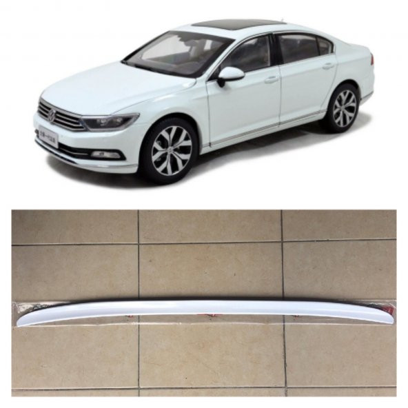 Volkswagen Passat B7 / B8 / 8.5 Bagaj Üstü Spoiler Parlak Beyaz - 2