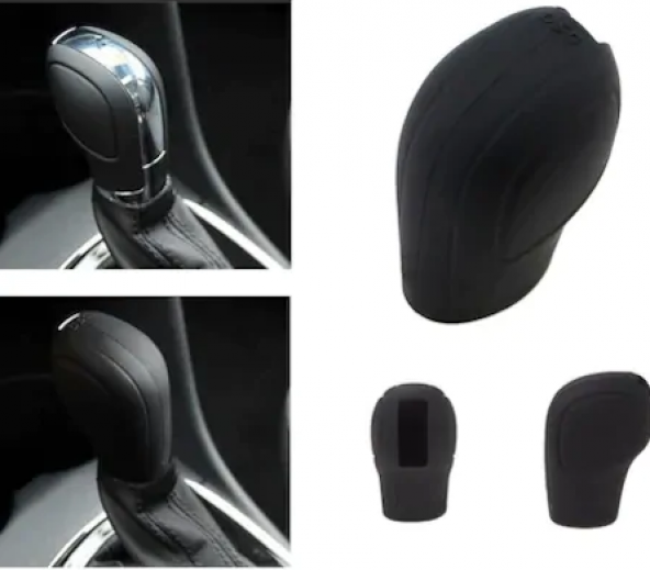 Volkswagen Seat Skoda Golf DSG Silikon Vites Topuz Kılıfı Siyah