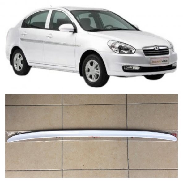 Hyundai Accent Era Bagaj Üstü Spoiler Bagaj Çıtası Parlak Beyaz