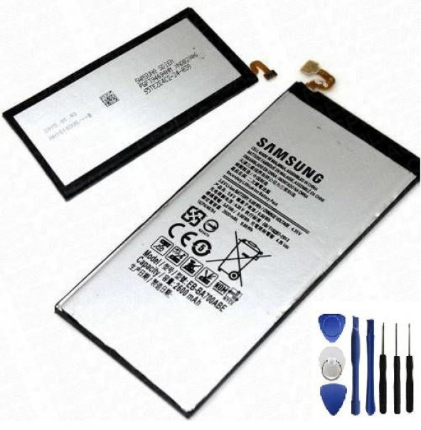 Kdr Samsung Galaxy A7 SM-A700F Batarya Pil + Tamir Seti
