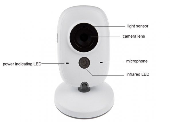 Baby Monitor - Gece Görüşlü Oda Sıcaklığı Kontrollü Bebek Video Kamerası - 3