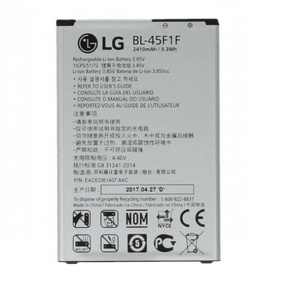 Kdr Lg K9 LMX210 Batarya Pil BL-45F1F