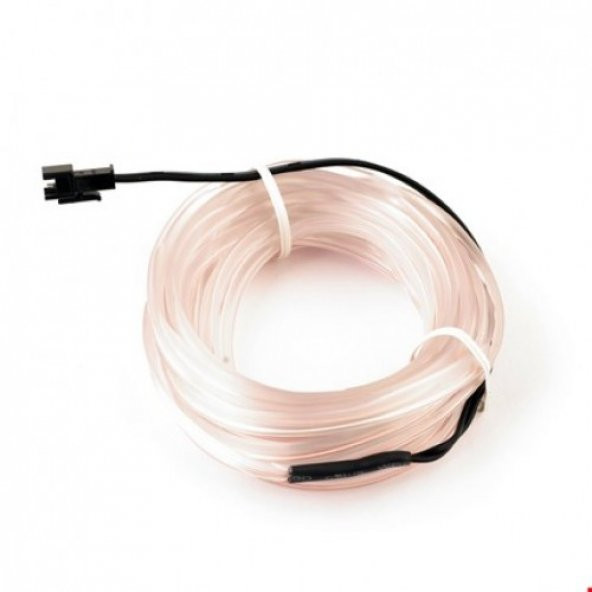 Araç Araba İçi Torpido Ledi Renkli İp Neon İp Led 2 Metre Kırmızı - 2