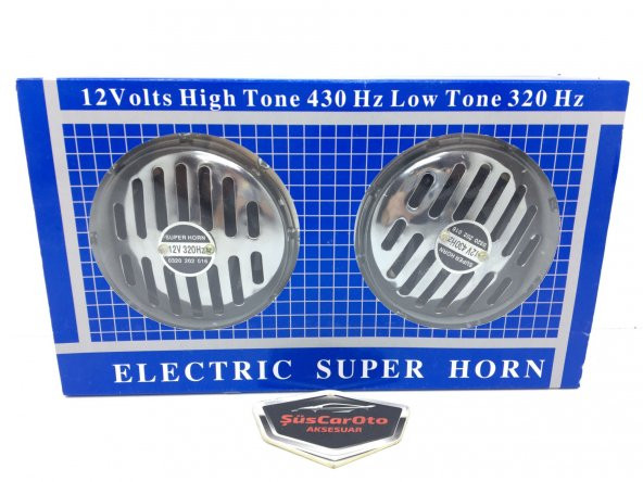Hella Tip Süper Tone Küçük Kafa Korna Seti 12 Volt Krom 2 Adet - 3
