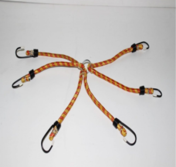 Space 6 Kollu Bagaj Ahtapotu Gergi Lastiği Bagaj Ekipmanı 8mm x 40cm - 5