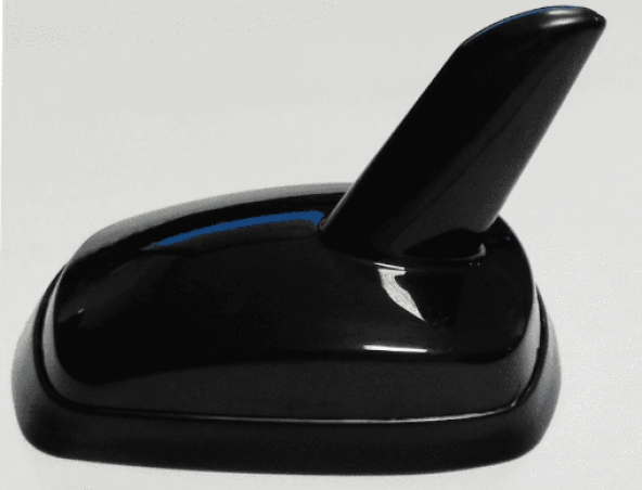 Audi Tip Balık Sırtı Anten Balina Anten Süs Tavan Anteni Siyah - 5