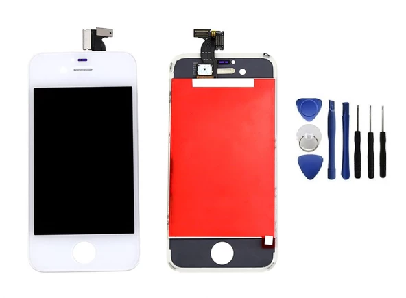 Kdr Apple iPhone 4S - 4GS A1431 A1387 LCD Dokunmatik Ekran + Tamir Seti