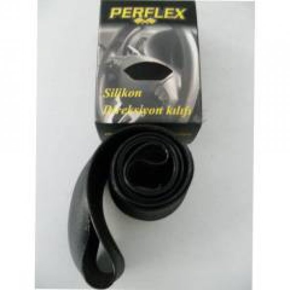PERFLEX SİLİKON DESENLİ DİREKSİYON KILIFI  SİYAH - 3