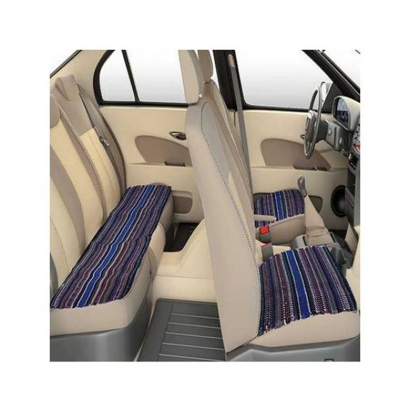 Kilim Dokuma Oto Koltuk Kılıfı 3 Parça Serme Kilim - 4