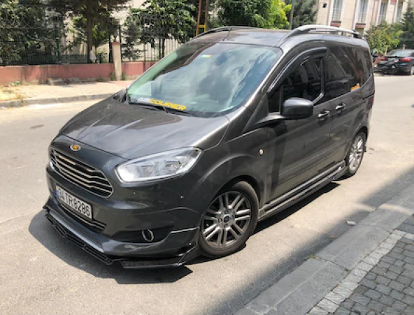 Üniversal Esnek BRABUS Lip 3 Parça Piano Black ABS Plastik Flaplı - 5