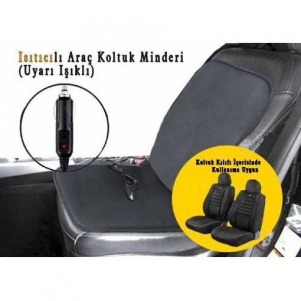 Araç İçi Koltuk Isıtıcısı Isıtmalı Koltuk Minderi Çakmaklık Girişli - 4