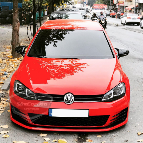 Vw Golf 7 7.5 2012-2020 Batman Yarasa Ayna Kapağı Piano Black ABS Plastik ürün görseli 1