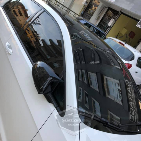 Vw Golf 7 7.5 2012-2020 Batman Yarasa Ayna Kapağı Piano Black ABS Plastik - Resim 8