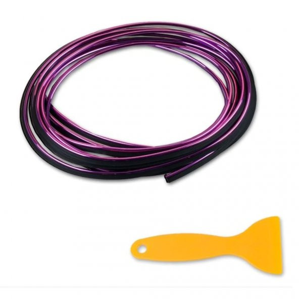 Araç İçi Trim Fitilli Yeni İp Şerit Balık Sırtı Nikelajlı 5 Metre - 9