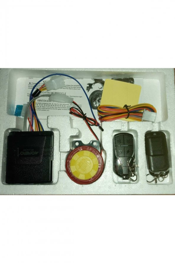 Motosıklet Alarm Uzaktan Kumandalı Çalıştırmalı