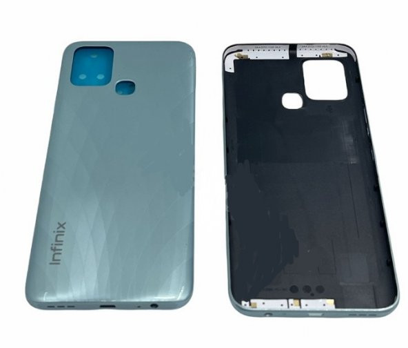 Kdr Infinix Hot 10T X689C X689B Arka Pil Kapağı Gümüş
