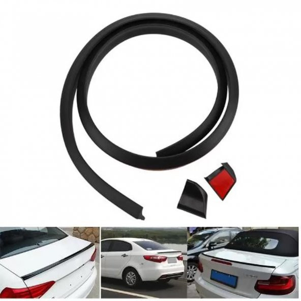 Samurai Her Araca Uygun Üniversal M3 Parlak Siyah Bagaj Spoiler - 2