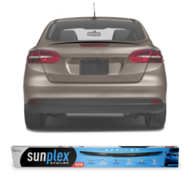SUNPLEX Ford Focus 3/4 Sedan Bagaj Üstü Spoiler Piano Black 2011-2017 - 2