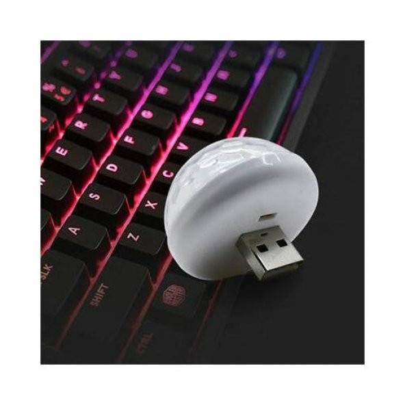 Müziğe Ve Sese Duyarlı Usb Girişli Araç İçi Mini Disko Topu Parti - 8