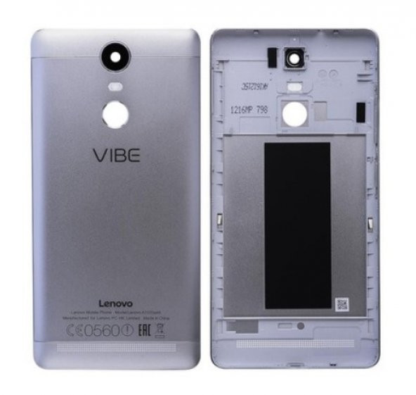 Kdr-1 Lenovo Vibe K5 Note A7020 Arka Pil Batarya Kapağı Gri