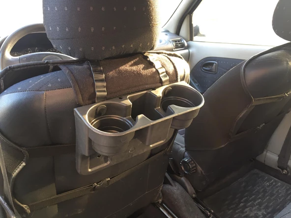 Araç İçi Koltuk Başlık ve Koltuk Arası Bardak Tutucu, Bardaklık - 5