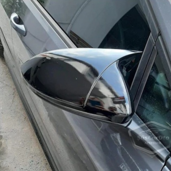 Vw Jetta MK6 2011 Sonrası Batman Yarasa Ayna Kapağı Piano Black ABS Plastik - 3