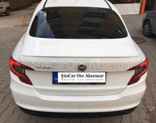 Fiat Egea Bagaj Üstü Slim Spoiler Parlak Beyaz - 2