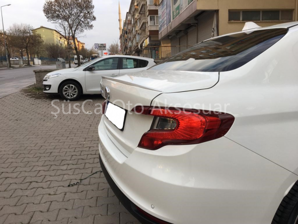 Fiat Egea Bagaj Üstü Slim Spoiler Parlak Beyaz - 3