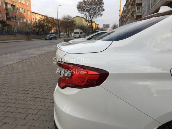 Fiat Egea Bagaj Üstü Slim Spoiler Parlak Beyaz - 5