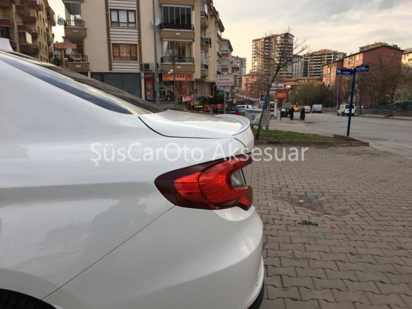 Fiat Egea Bagaj Üstü Slim Spoiler Parlak Beyaz - 6