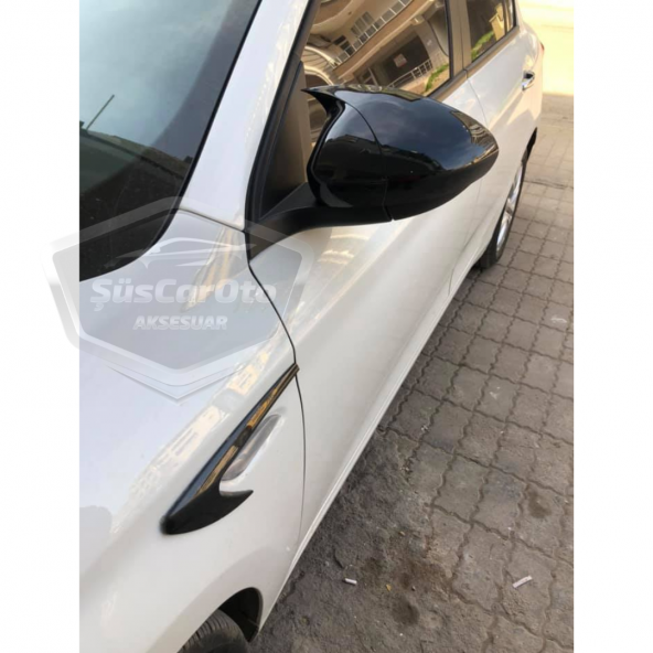 Fiat Egea Batman Yarasa Ayna Kapağı Piano Black ABS Plastik - 7