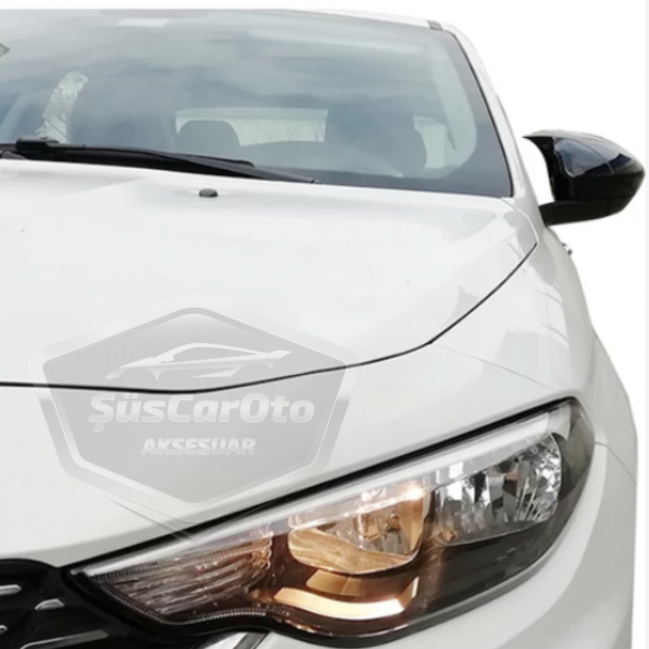 Fiat Egea Batman Yarasa Ayna Kapağı Piano Black ABS Plastik - 9