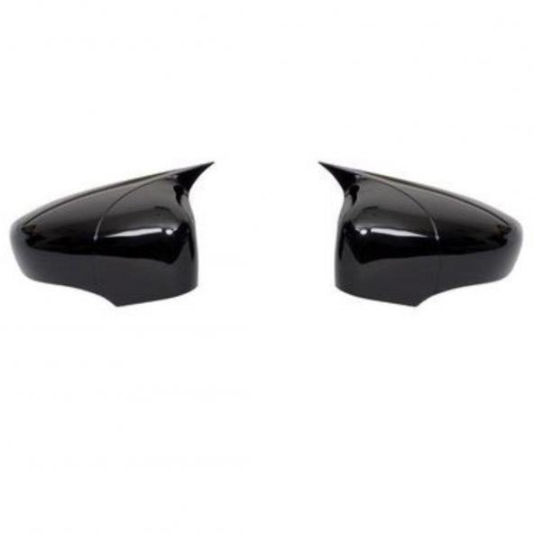 Renault Clio 4 2012-2019 Batman Yarasa Ayna Kapağı Piano Black ABS Plastik - 10
