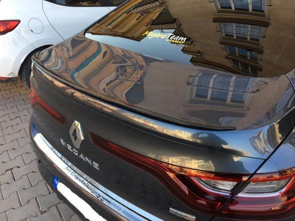 Renault Megane 4 Sedan Kasa Bagaj Üstü Spoiler Piano Black Siyah - 5