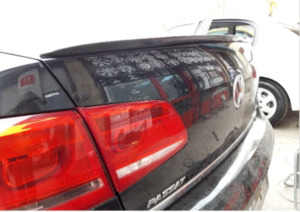 Volkswagen Passat B7 / B8 / 8.5 Bagaj Üstü Spoiler Piano Black - 4
