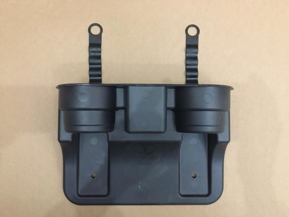 Araç İçi Koltuk Arası ve Başlık Bardak Tutucu, Bardaklık Siyah - 10