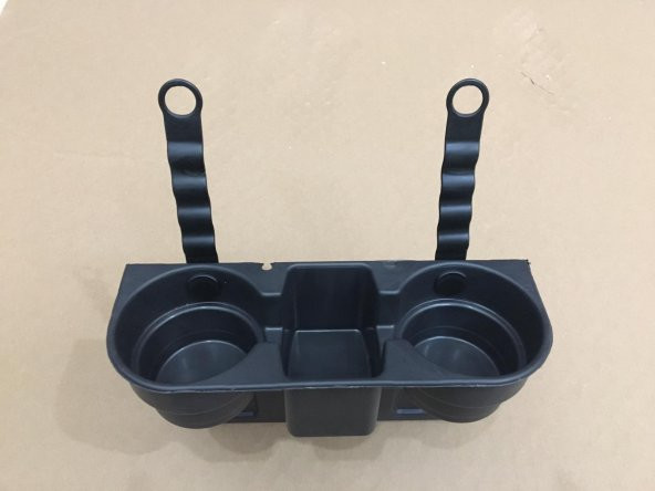 Araç İçi Koltuk Arası ve Başlık Bardak Tutucu, Bardaklık Siyah - 11