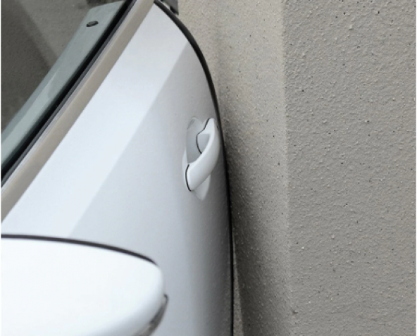 SAMURAİ Araç Kapı Koruma Fitili Çarpma Çizik Önleyici Siyah - 2