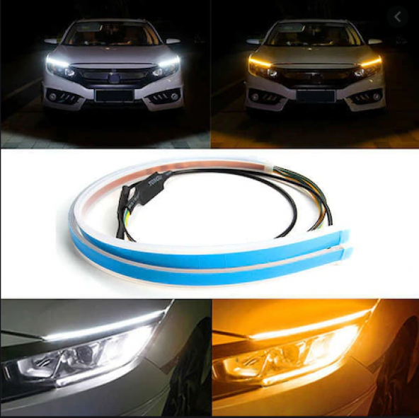 Far Üstü Dinamik Kayar Sinyalli Gündüz Ledi 60 Cm Yeni Nesil - 2