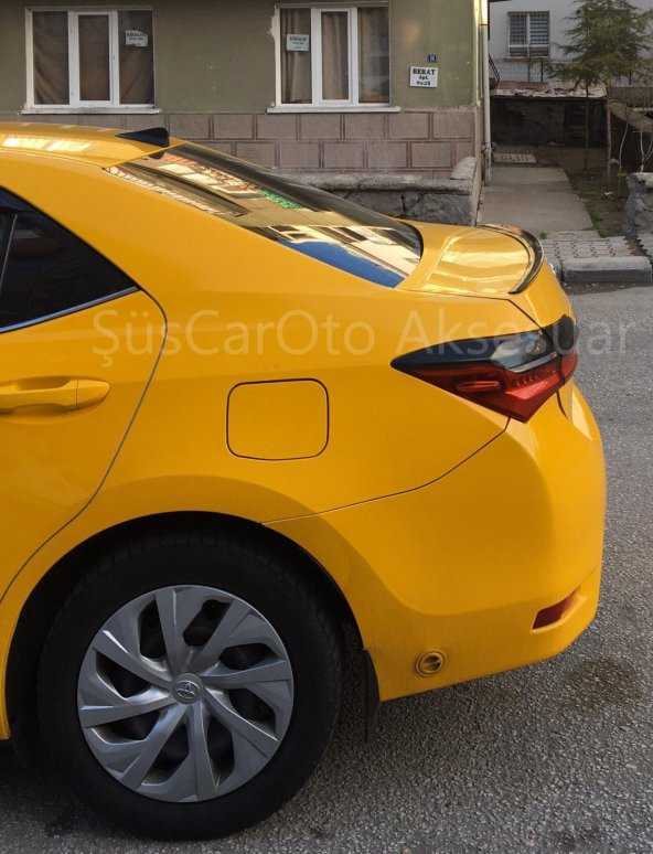 Toyota Corolla 2013-2018 Sedan Bagaj Üstü Spoiler Piano Black - 3